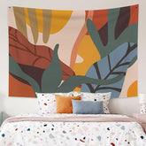 Lofaris Color Leaves Holiday Bohemian Family Wall Tapestry